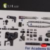 KELIK K48108 P-38F Lightning - interior 3D decals for Academy kit 1/48